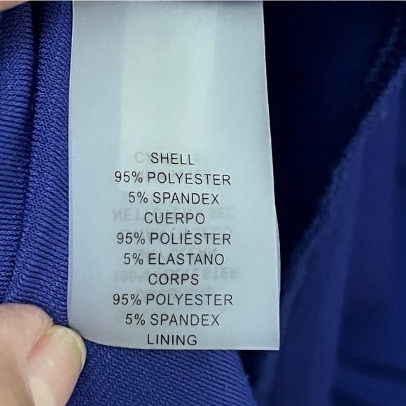 Vince Camuto Empire Waist Cross Strap Maxi Dress. Indigo Blue Size 4 #1364 - Picture 5 of 6